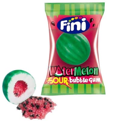Sour Filled Watermelon Bubble Gum